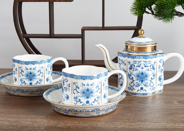 複古中式陶瓷家用茶壺茶杯茶具套裝